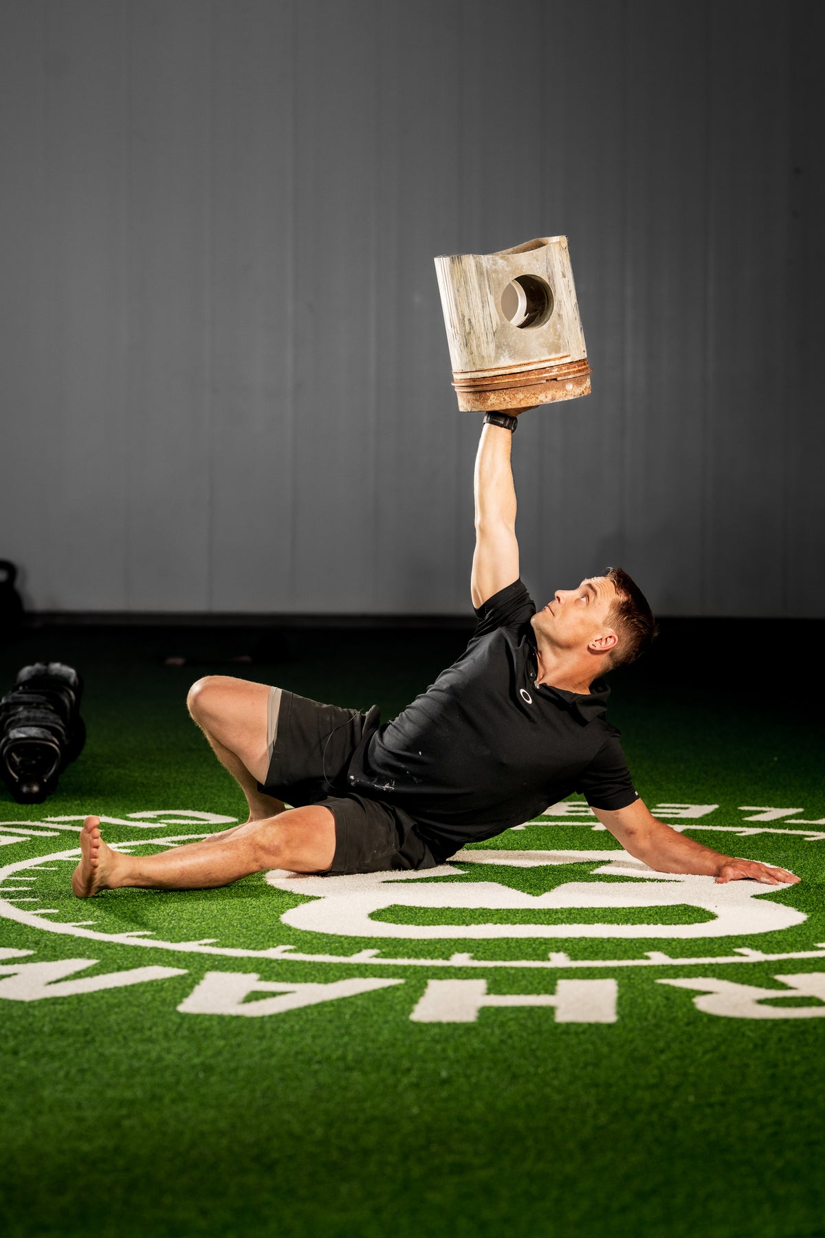Turkish get-up training at Durham Kettlebell Gym