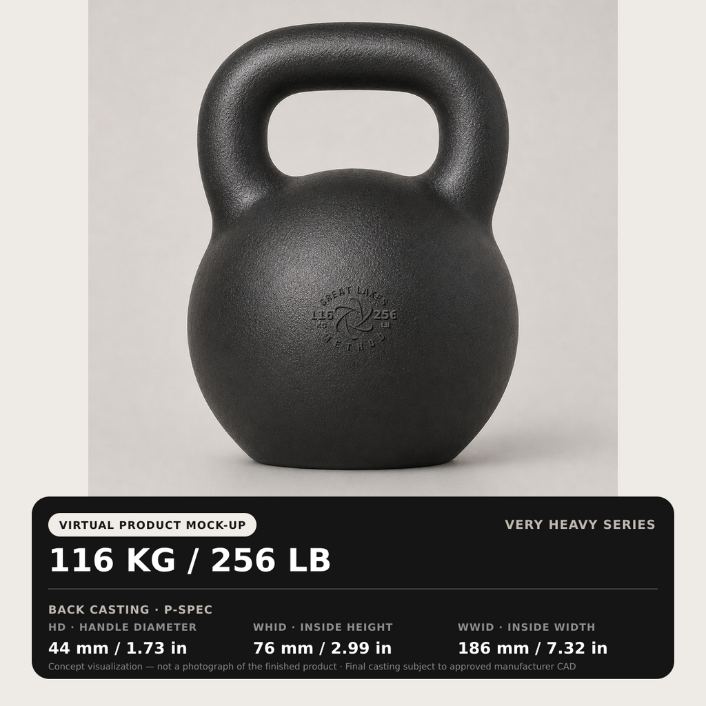 Great Lakes Method Heavy Series Kettlebells