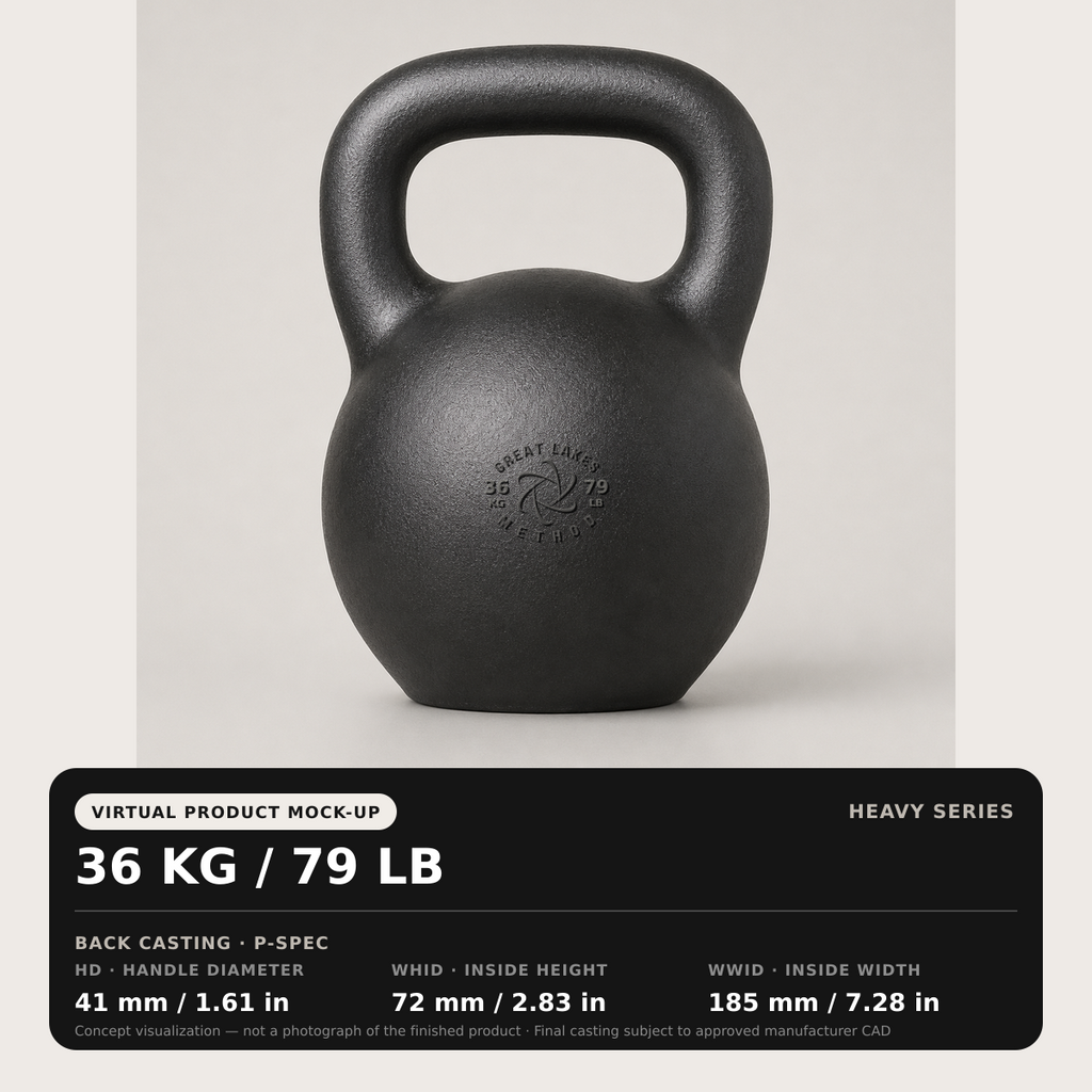 Great Lakes Method Heavy Series Kettlebells