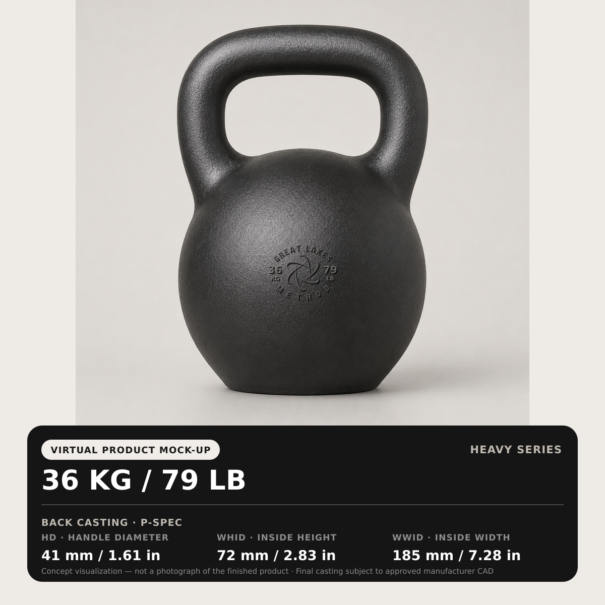Great Lakes Method Heavy Series Kettlebells