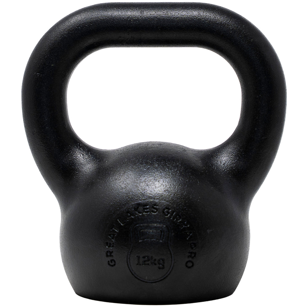Great Lakes Girya Pro 12 kg P-Spec kettlebell, front view