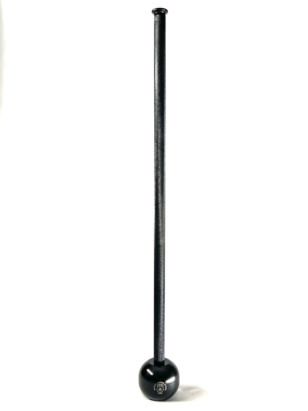 Full-length Great Lakes Girya steel mace with its long handle and weighted head visible