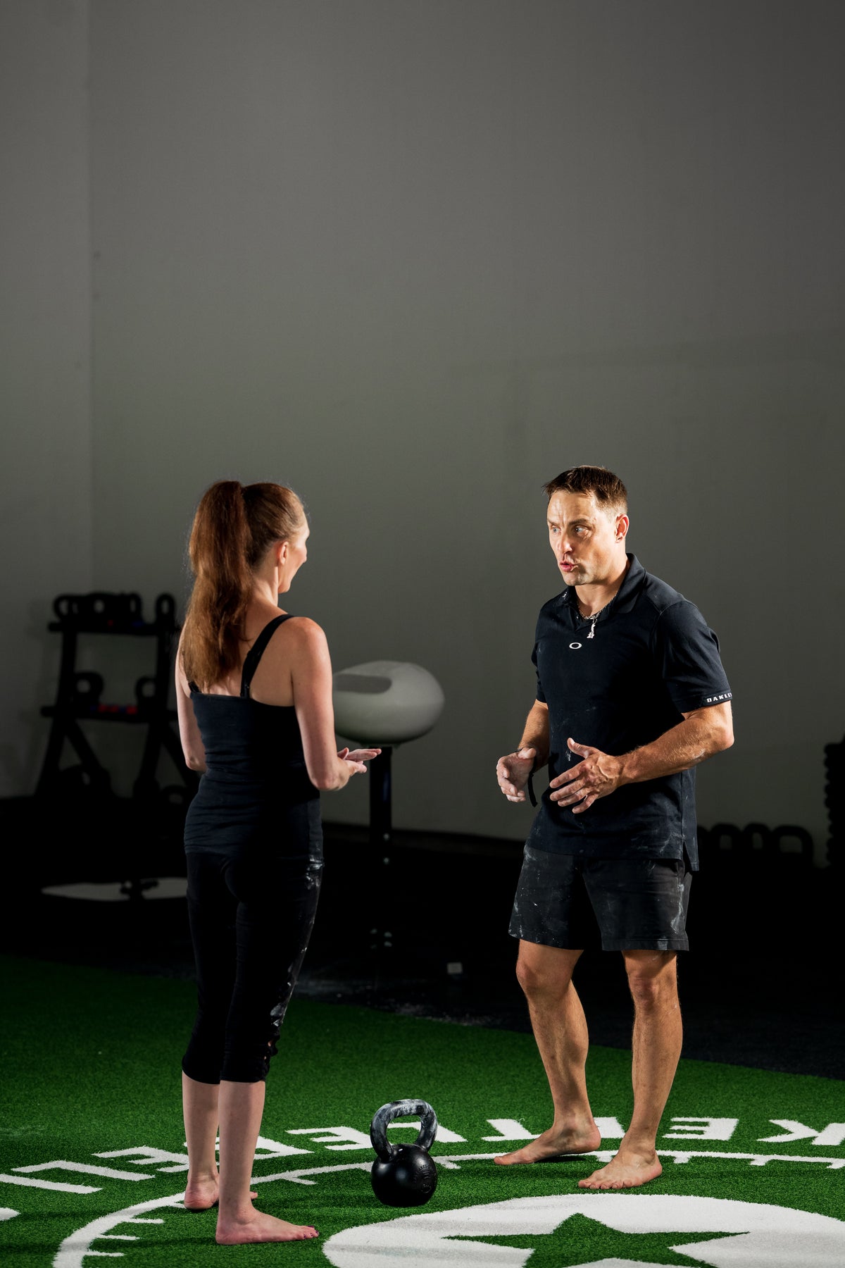 Colin coaching a participant on movement technique